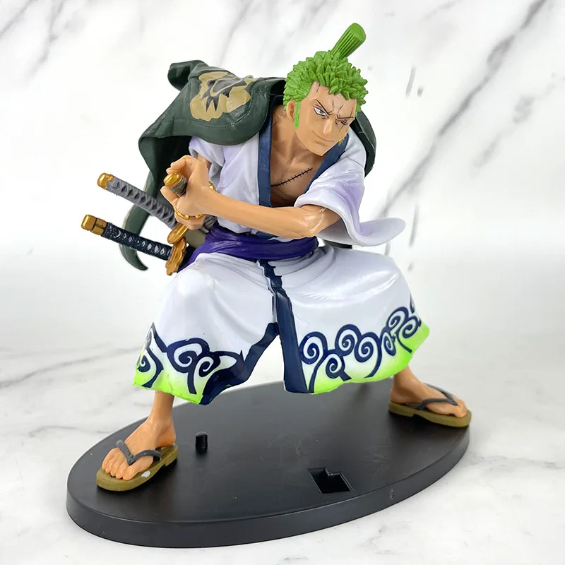 Japanese Anime One Pieces Roronoa Zoro Figurine Combat Ver Pvc Action