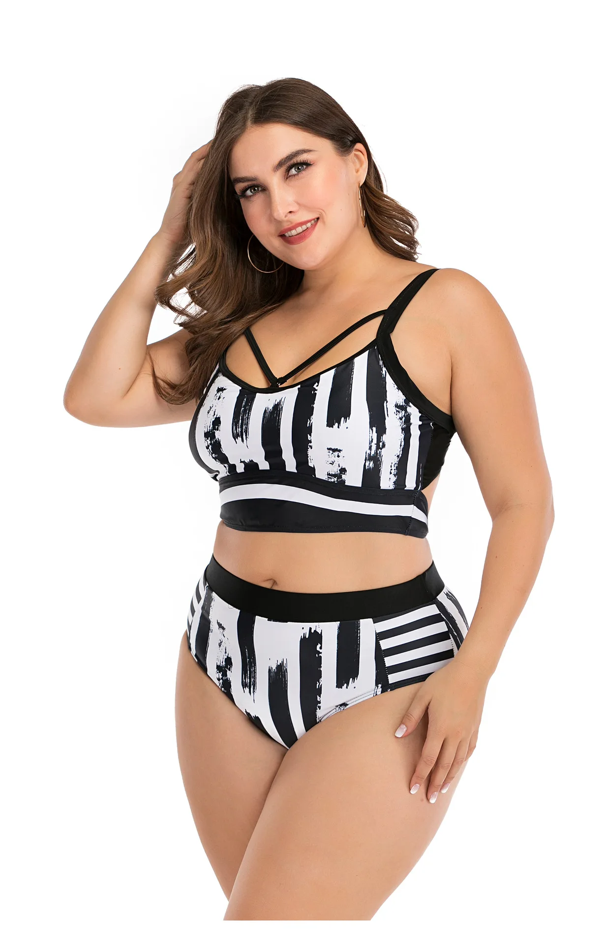 Custom 2022 Plus Size Swimwear Bikini For Fat Women Big Cup Swimsuit