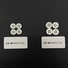 White Shirt Button Wholesale Custom 4 Holes 15L Round Lettering White Resin Shirt Garment Button For Clothing