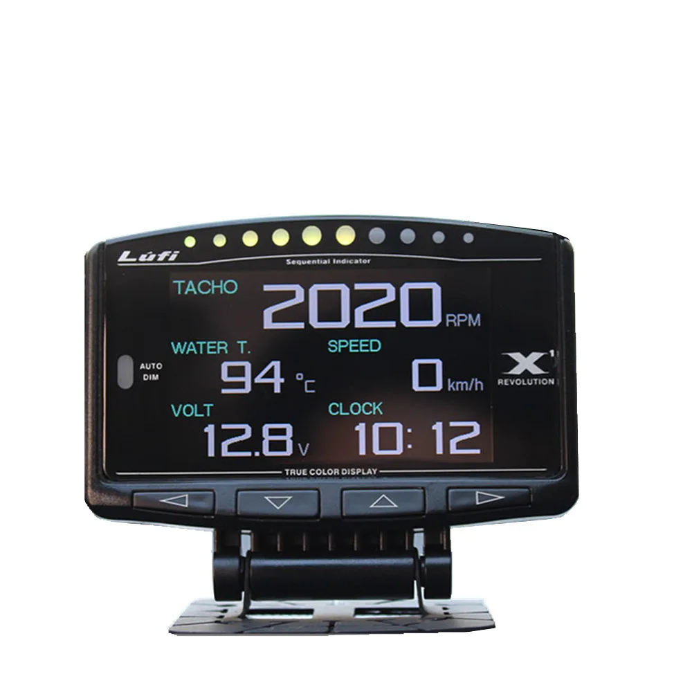 Revolution OBD2 Smart Digital Car Gauge RPM Multi Meter with Turbo Alarm Automotive OBD Car Alarms