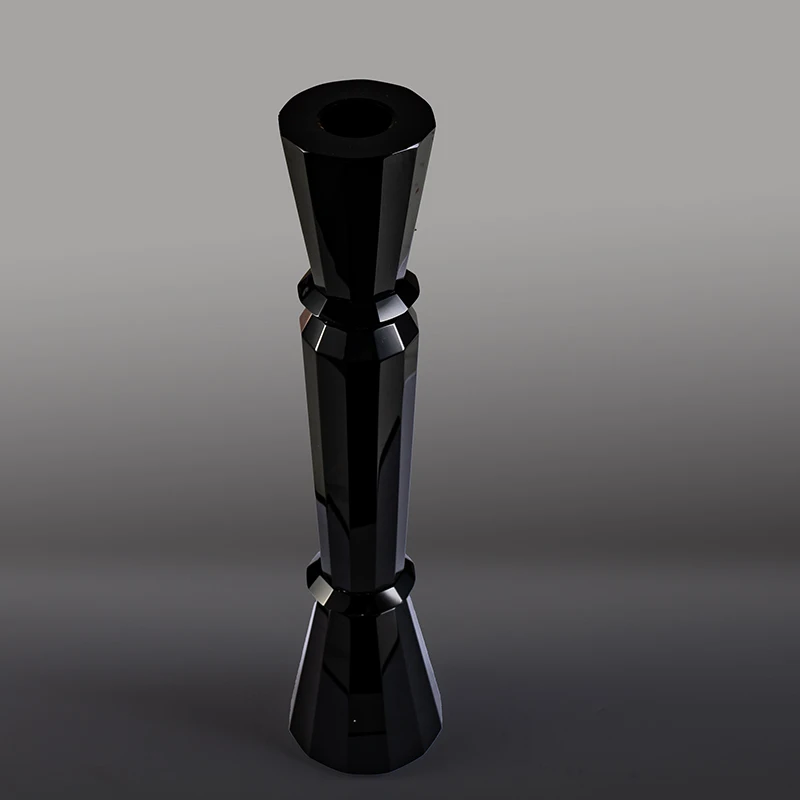product small bridge high quality black pillar candle holder for wedding home decoration candle holder-8