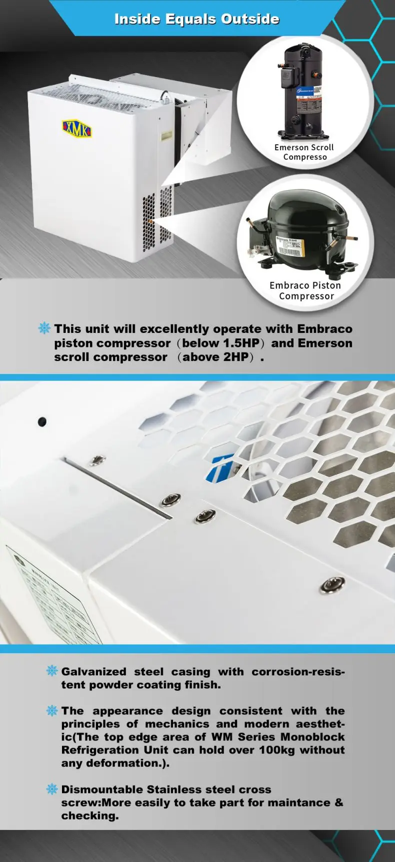 Monoblock Unit, XMK, 1~3HP, 220v, 50/60hz - detail 18