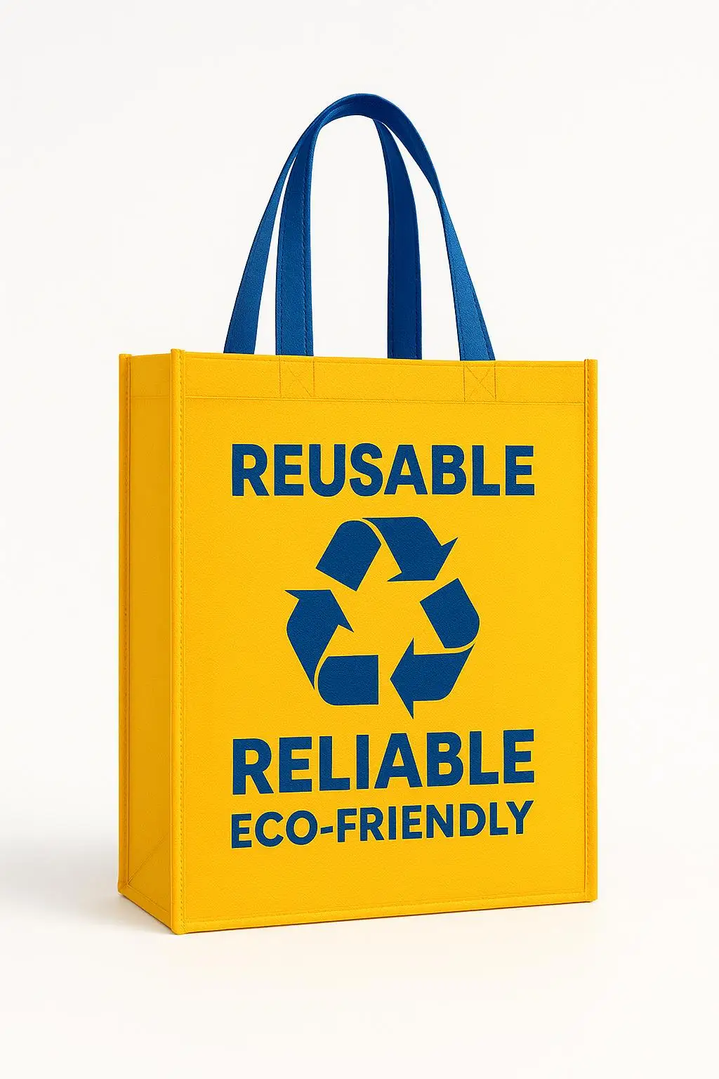 Custom Design Reusable Non-Woven Grocery Bag for Supermarket and Retail Shopping Screen Printed Logo Convenient Handle Sealing - detail 3