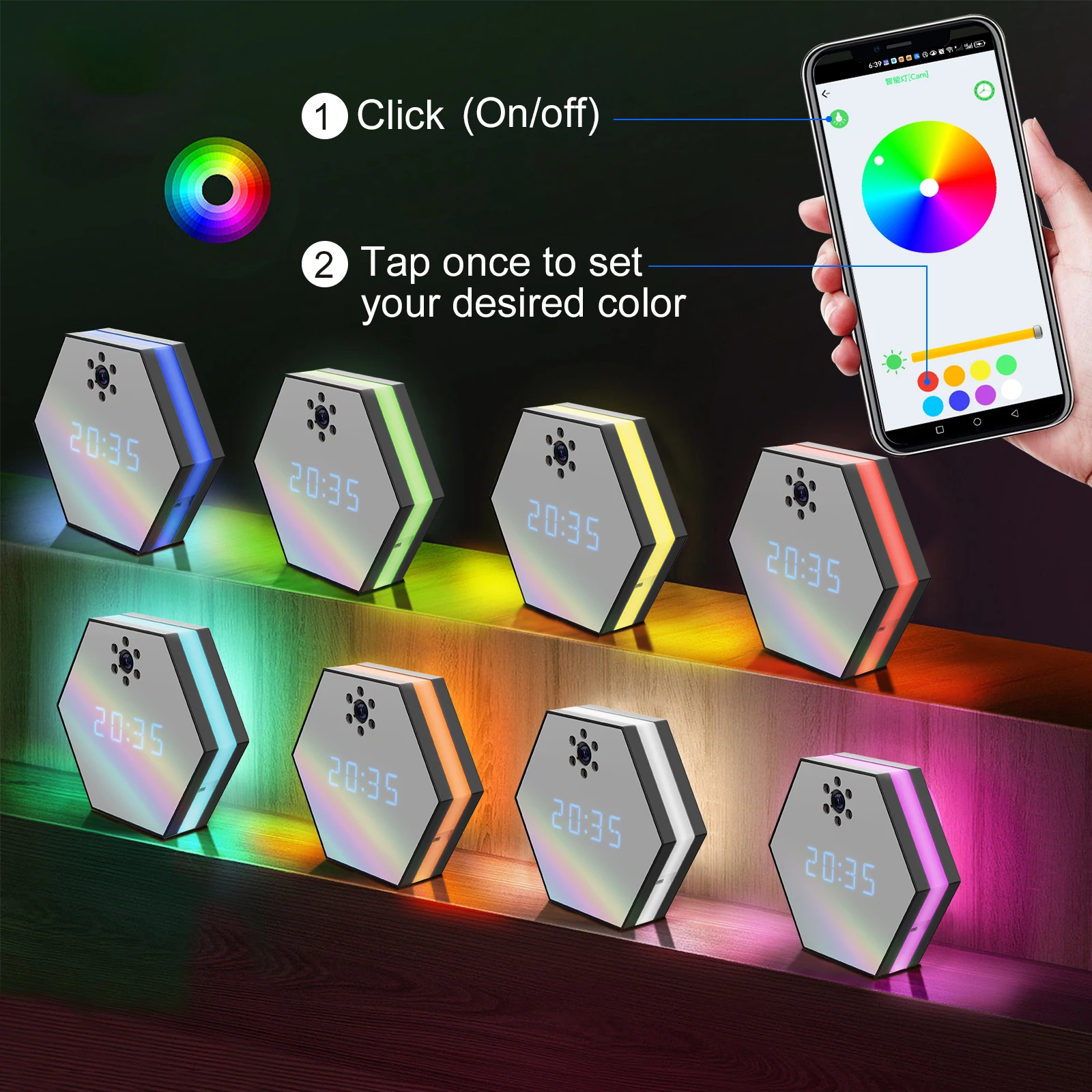 Z17 Clock 2MP IWFCAM APP WIFI security ip camera Wireless Battery Powered WIFI Camera Mini WIFI Diamond Clock Camera