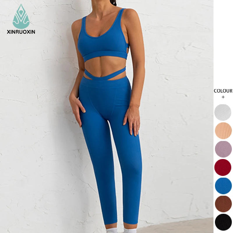 New Seamless Yoga Suit Sports Bra Top Gym Leggings Pants Running Tights Set Sportswear Fitness Clothing For Women Tracksuit