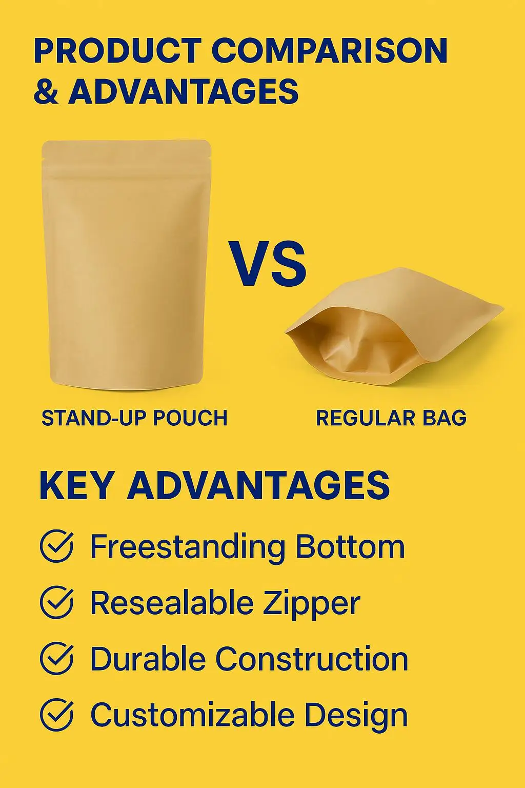 Eco-Friendly Resealable Kraft Paper Coffee Bag with Custom Logo for Ground Coffee and Tea Leaves - detail 6