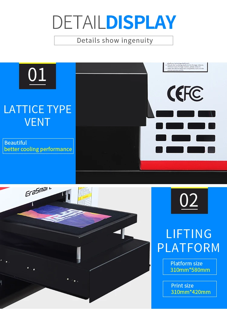 A3 Auto Dtg Printer Direct To Garment T-shirt Printing Machine For ...