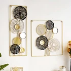 Decoration Nordic Wrought Iron Wall Hanging Decoration Creative Leaves Wall Pendant For Living Room
