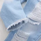 Clothing Girls Sets Hot Products Children Clothes Short-sleeved Top Denim Trousers Outfits 1-5T Kids Clothing Girls Sets