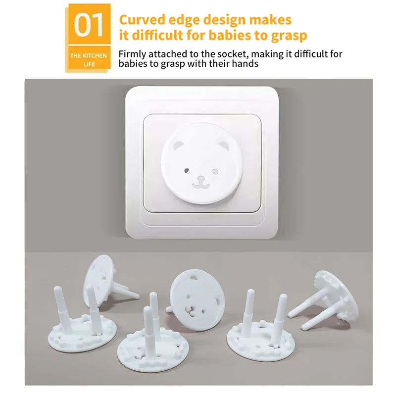 EU Power Socket Electrical Outlet Baby Kids Child Safety Guard Protection Anti Shock Plugs Protector Cover