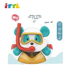 Bath Toys Bath Toy Set New Arrival Cartoon Soap Blowing Bubble Bear Machine Animal Bath Toys Set For Kids
