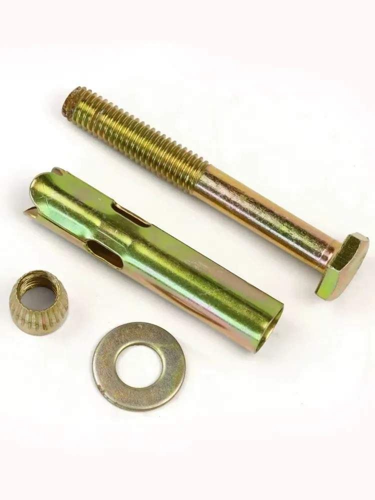 High Load Capacity Carbon Steel Galvanized Phillips Countersunk Anchor Bolts HEX Head M6-M12 Thread Size Bright Finish Anchor factory