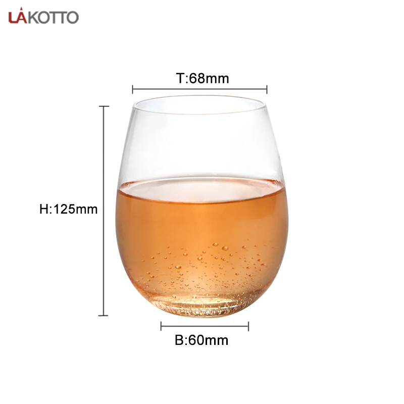 Clear 540 ml Wine Cups for Red or White Wine,Crystal Whiskey Tumblers