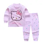 Pajamas Christmas Pajamas Family Sets Cartoon Animal Print Kids Sleepwear Long Sleeve Girls Pajamas Set