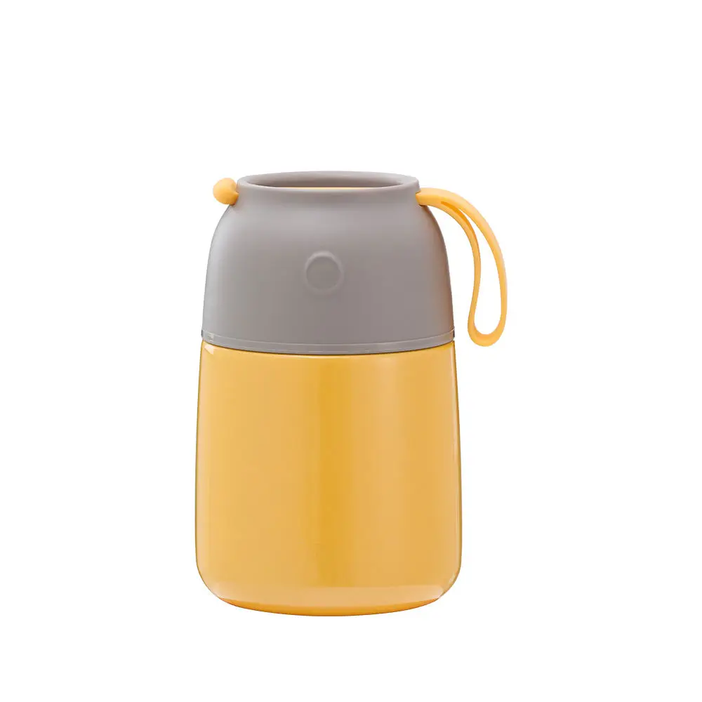 Double Wall Stainless Steel Lunch Box Kids Vacuum Thermos Food Jar Flask With Soup Spoon Vulcanus