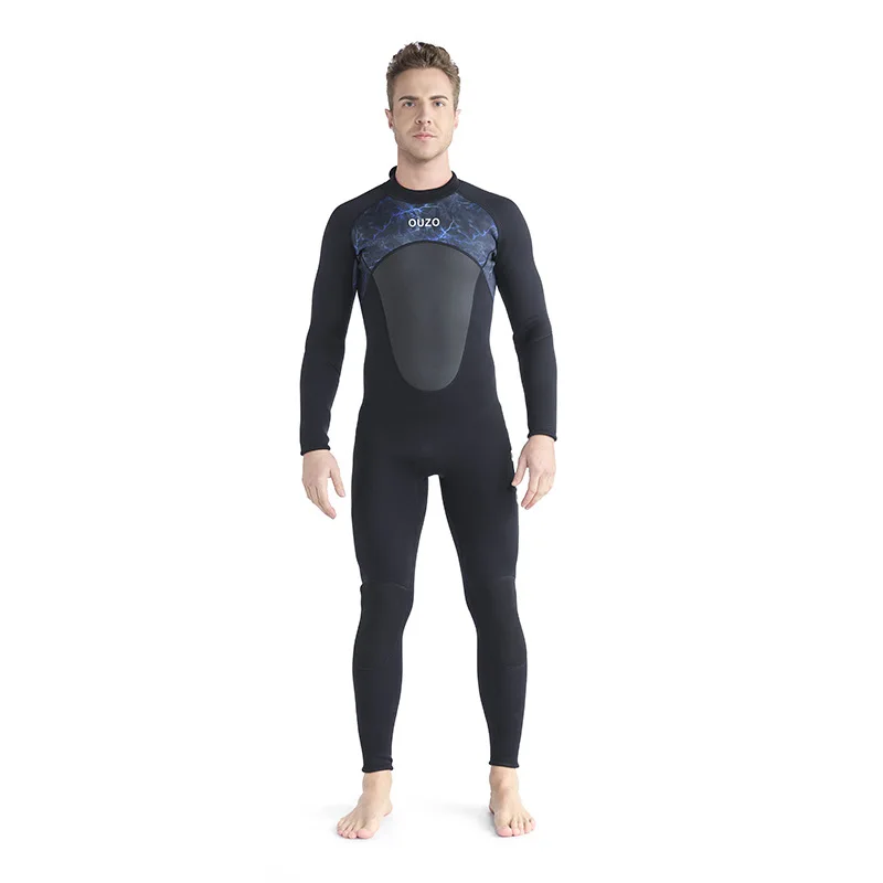 3mm Neoprene Custom Logo Freediving Men Surfing One-piece Swimming Suits Snorkeling Diving Wetsuit