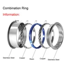 Ring Wholesale Fashionable Combination Of The Ring Can Transform Custom Print 8MM RB00108