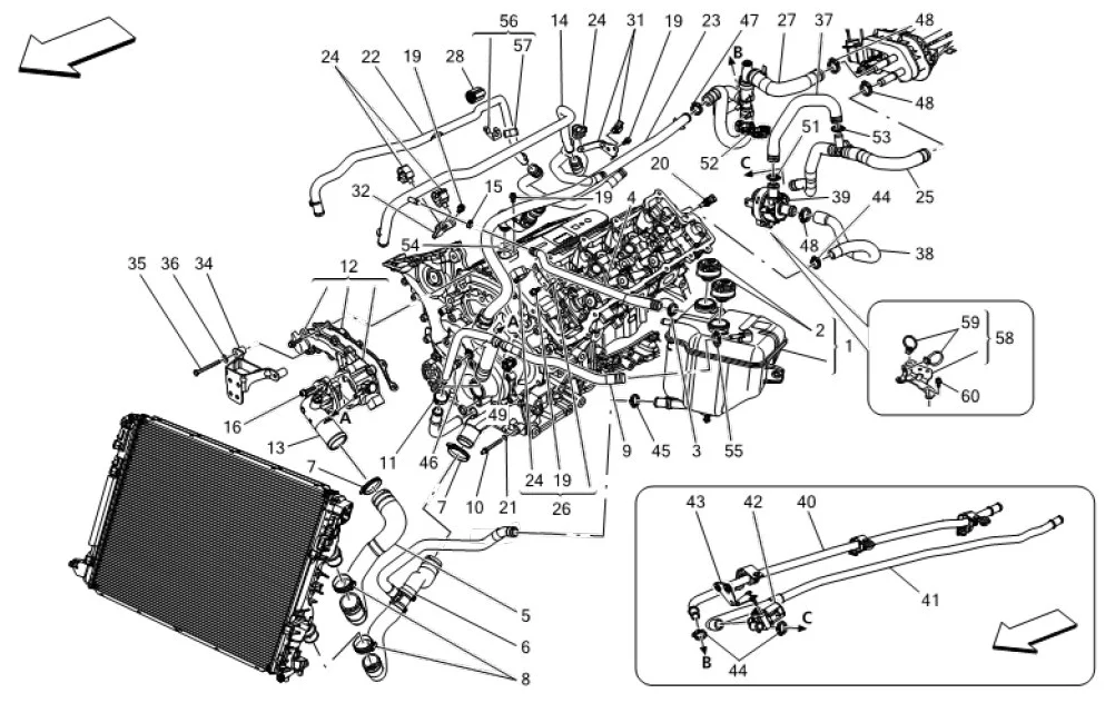 High Quality Plastic Material Heater Hose For Maserati Ghibli Quattroporte OE 670030177 supplier