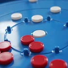 White White Hot Sale Promotion Smooth Quadratus White Plastic Board Crokinole Game