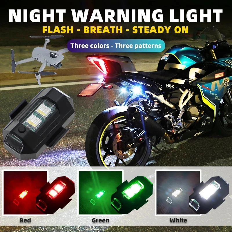 FPV RC Drone LED Flash LED Position Wireless Light Motorcycle Strobe