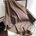 Square Scarf Square 2021 Spring New Fashion 90 Square Scarf Korean Luxury Brand Gauze Scarf Shawl Neck Scarf