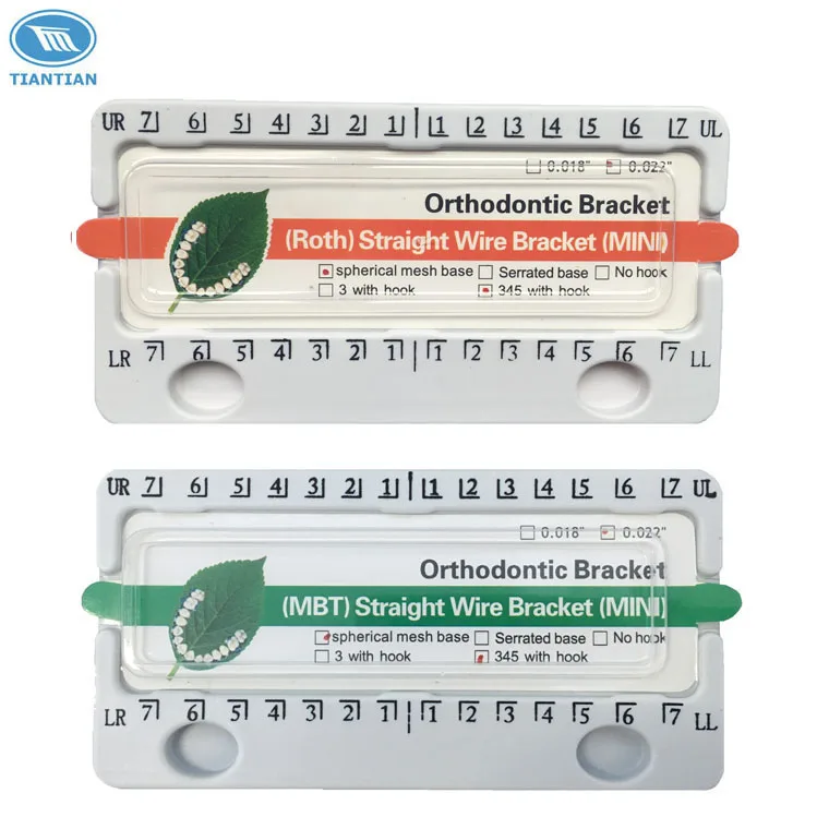 ortodoncia dental braces kits for dentadura orthodontic ROTH M/B/T edgewise brackets