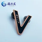 Corporate Corporate Gift Metal Customized Rose Gold VIP Logo Badge And Logo