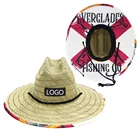Hat Wholesale Visor Straw Hat JAKIJAYI Custom Made Unisex Cooling Lifeguard Hat Sun Protection Straw Visor Hat Wholesale