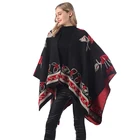 Scarves New Autumn/Winter Shawl Fashion Poncho Women Scarf Cloak Luxury Tassel Cashmere Scarves