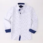 Casual Men Shirts Men's Floral Print Flower Design Long Sleeve Casual Spring Season Cotton Shirts