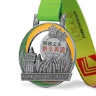 Vintage Craft Custom Design Vintage Metal Craft New Trophies With Antique Ribbon Women Sport Medal Custom Logo And Color