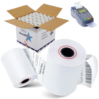 80*80mm 57*50mm 57*38mm Cheap price cash register paper receipt offset printing thermal paper roll