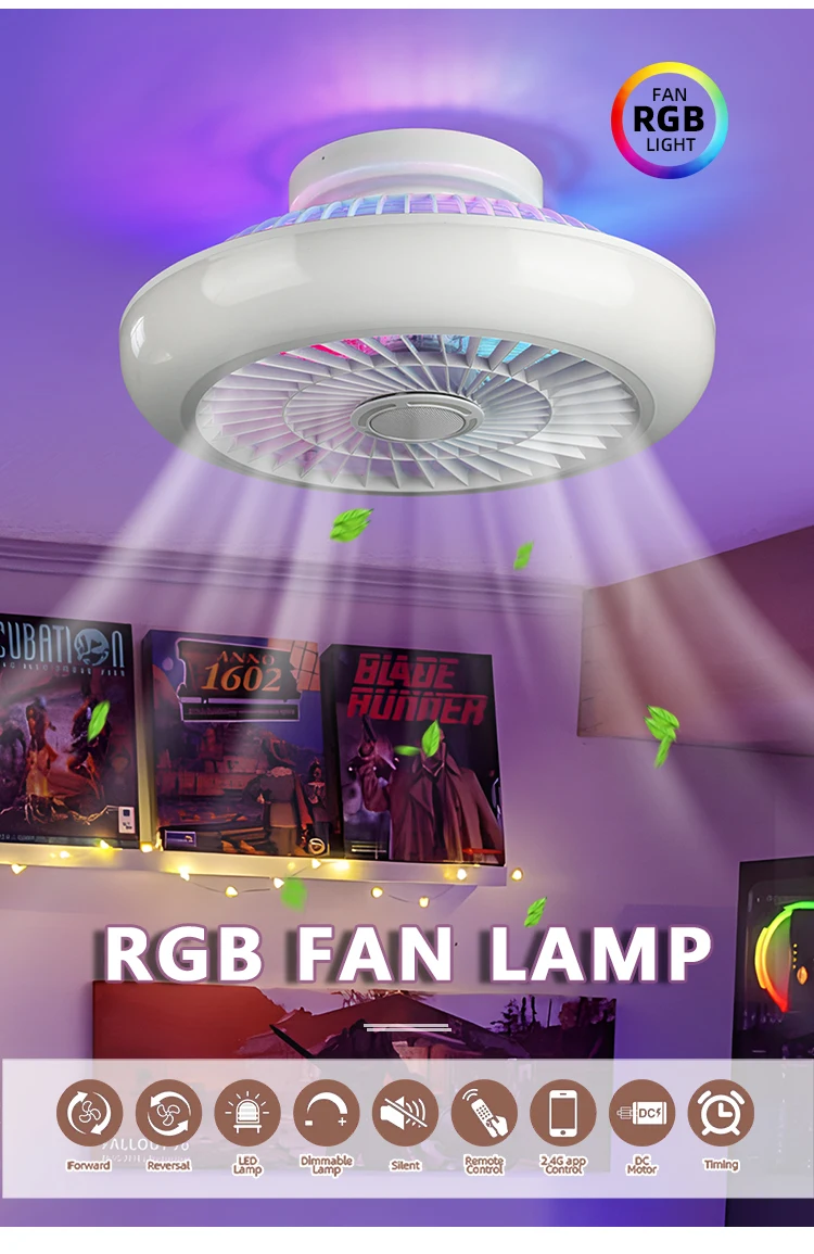 Ceiling Fan, 36W, Plastic - detail 4