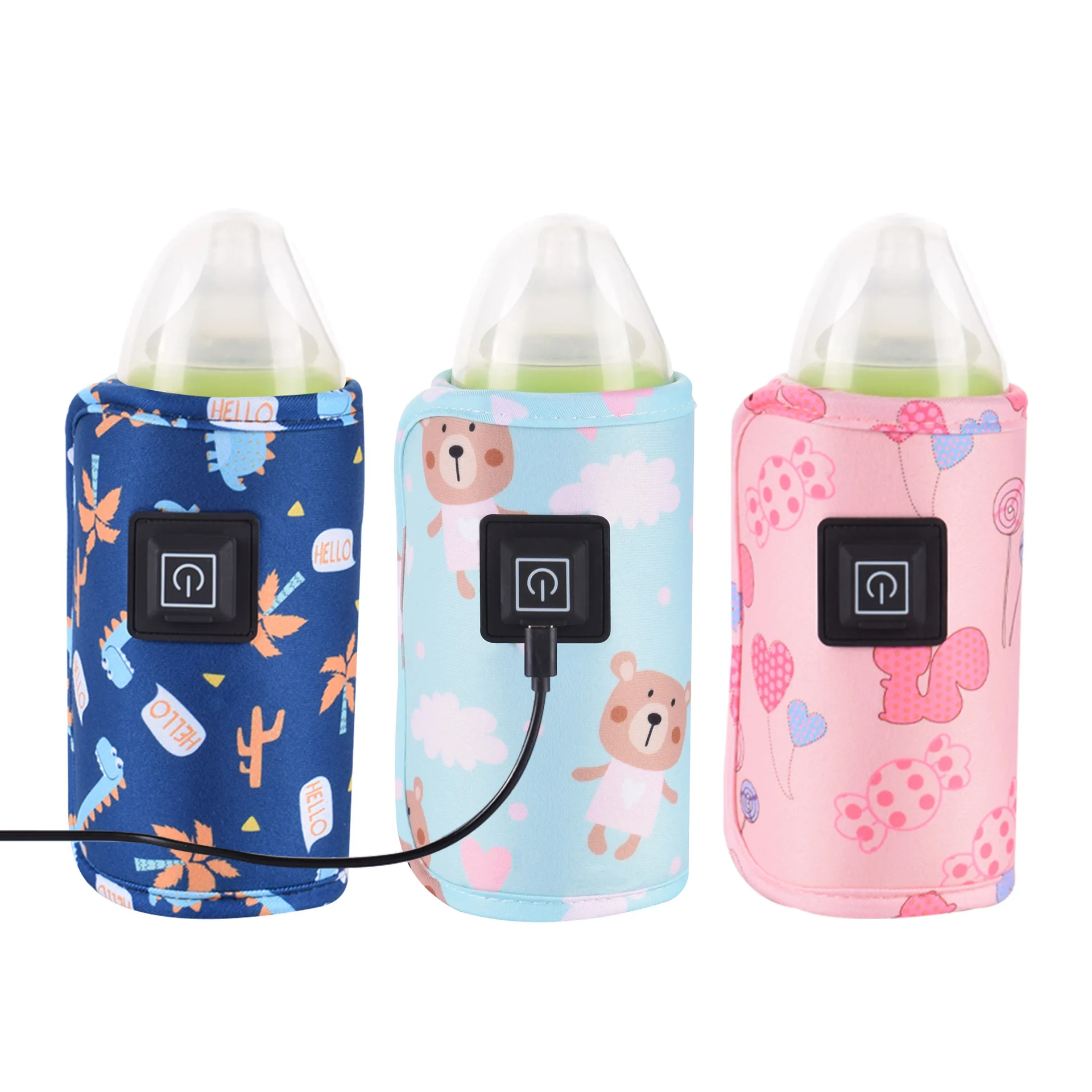 Portable Baby Bottles Warmer Insulation Thermostat Food Milk Heater Bag