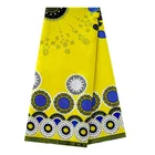 Cotton African Wax Fabric New Design Telas 100% Cotton 6 Yards African Real Wax Prints Cotton Ankara Fabric For Garments