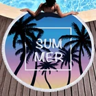 Beach Hot Selling Large Dry Quickly Microfiber Hawaii Round Beach Towel Custom Printing