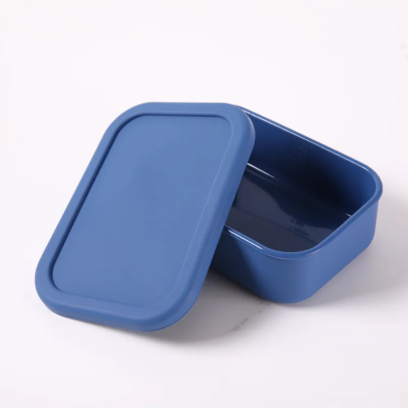 Rectangular Silicone Lunch Box with Sealing Lid Fresh-Keeping Kitchenware for Microwave Oven and Refrigerator Use factory