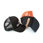 Caps Trucker Hat Caps Low MOQ Custom Embroidered Logo Black Trucker Baseball Caps Foam Mesh Back Trucker Hat