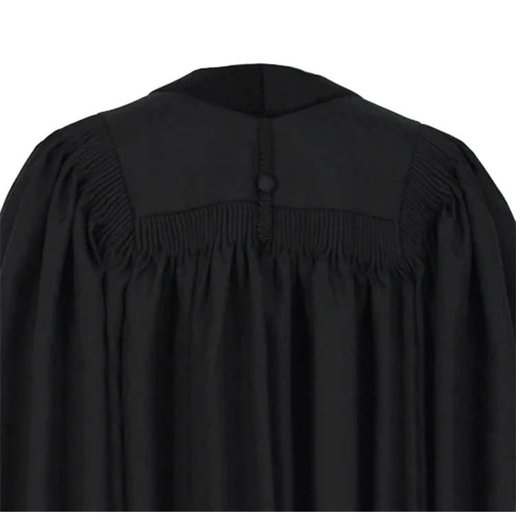 Factory Black Matte John Wesley Clergy Robes With Velvet Panels details