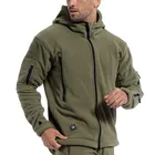Hiking Jacket Custom Men's Outdoor Hiking Camping Pullover Warm Military Army Tactical Fleece Jacket