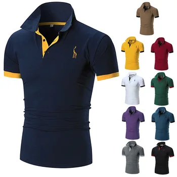 Cost-Effective Fitted Men Polo Shirts Custom Homme High Quality Embroidered Logo Knit Fabric Plus Size Golf Polo T Shirt For Men