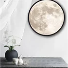 Led Newish Modern Desk Hanging Home Decor USB Led Moon Lamp Mirror Led Magic Mirror With 3D Moon Night Lights Lamp