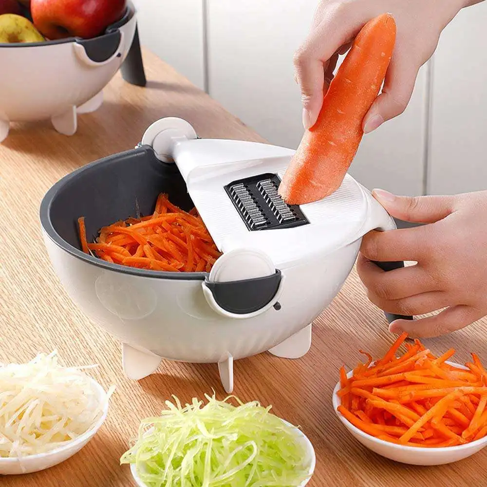 9 In1 Multifunctional Vegetable Cutter Innovative kitchen utensils Potato Slicer Carrot Grater Steel Blade Kitchen home Gadgets