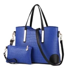 Handbag OEM Custom Logo Ladies Shoulder Hand Bags Luxury 2 PCS Set Handbag For Women In Stock