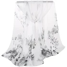 Scarf Refreshing Small Floral Silk Summer Scarf Lightweight Paper Scarf