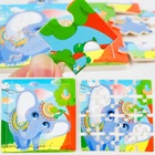 Educational Toy Wooden Educational Toy Designer Wholesale Children Cartoon Educational Learning Animal Wood 3D Jigsaw Toy