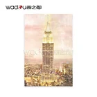 Picture Factory Wholesale Modern Custom 3D Colorful Diamond Building Printing Prints Wall Art Picture Canvas