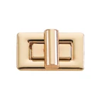 Leather Bag Metal Bag Locks Rectangle Shape Clasp Turn Lock Twist Locks DIY Leather Handbag Accessories Bag Hardware