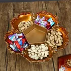 Tray Customized Sizes Home Desk Living Room Decoration Luxury Golden Fruits Tray
