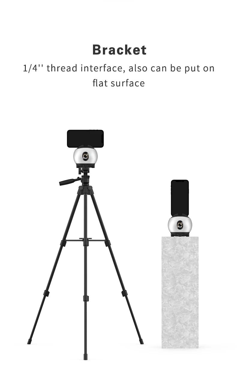 Hot Sell On Amazon! Portable Small Phone Holder 360 Object Auto Human Motion Tracking Smart Shooting for Video Recording